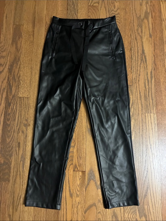 Primark Pants - Black Faux Leather high waisted pants NWT